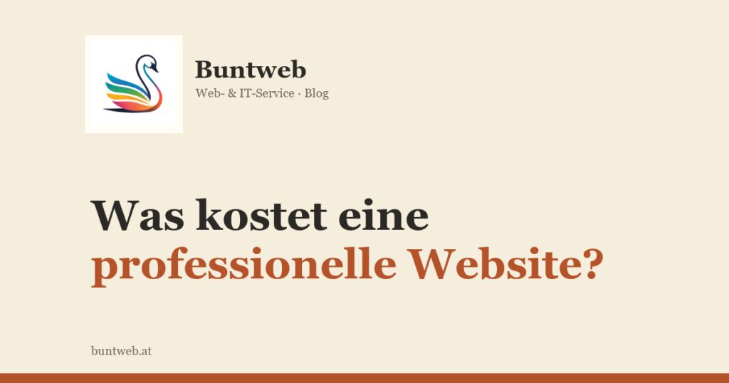 Blog-Cover: Was kostet eine professionelle Website?